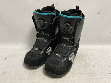 Used Flow RIVAL JR BOA Boys Snowboard Boots Black Junior 05 11855-S000192288