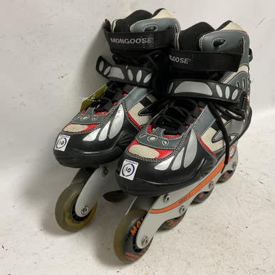 Used Mongoose INLINE SKATES Senior Rec Fitness Skates Black Senior 10 11855-S000192271