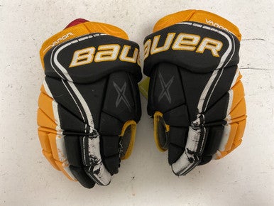 Used Bauer VAPOR XLTX PRO Senior Gloves White/Black/Yellow 14" 11855-S000192261