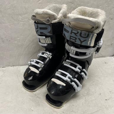 Used Alpina RUBY 60 Womens DH Ski Boot Black 245 MP - M06.5 - W07.5 11855-S000192247
