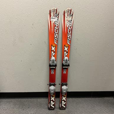 Used Fischer RXJ Boys DH Ski/Binding Red 110 cm 11855-S000192251