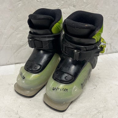 Used Dalbello MENACE 1 Boys DH Ski Boot Green 165 MP - Y09 11855-S000192248