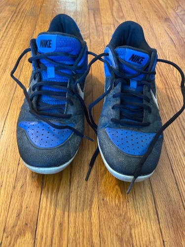 Blue Men's Size M 8.0 (W 9.0) Adult Nike Low Top Molded Cleats (Used)