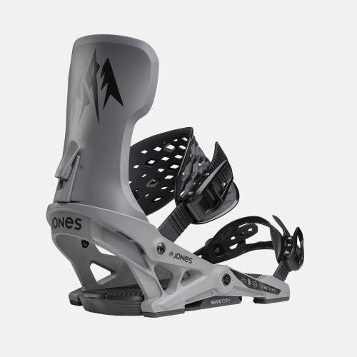 JONES 24/25 METEORITE SNOWBOARD BINDINGS, MD, GREY, NEW