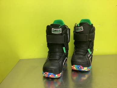 Used Burton IMPRINT Mens Snowboard Boots Black Senior 4 11686-S000046400
