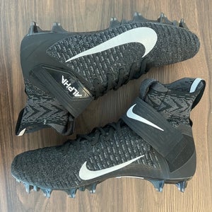 NEW Nike Alpha Menace Elite 2 Black Football Cleats AO3374-001 Mens Size US 12