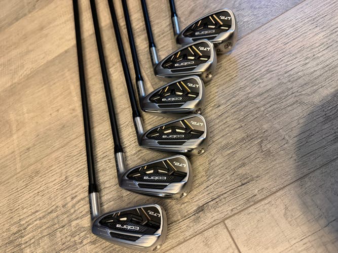 Men's Cobra LTDx Right Handed Iron Set Regular Flex Graphite Shaft (Used)