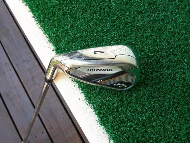 Callaway MAVRIK MAX 7-Iron w/ KBS MAX 80g Stiff Flex Shaft - LEFTY