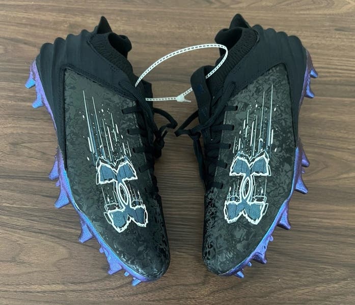 Under Armour Blur Smoke Suede 2.0 MC Football Cleats Men Sz  display picture 1