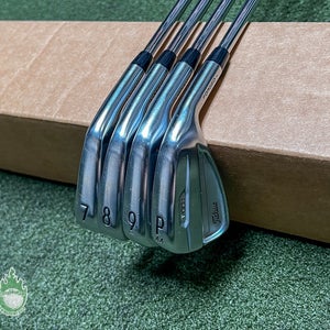 Used RH 2021 Titleist T100S Forged Irons 7-PW Zelos7 Regular Steel Golf Set