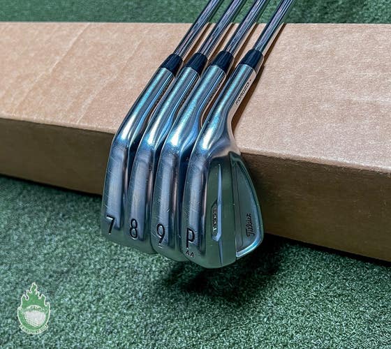 Used RH 2021 Titleist T100S Forged Irons 7-PW Zelos7 Regular Steel Golf Set