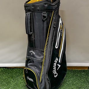 Used 2023 Callaway CHEV 14 Way Golf Cart Carry Bag Black/Yellow
