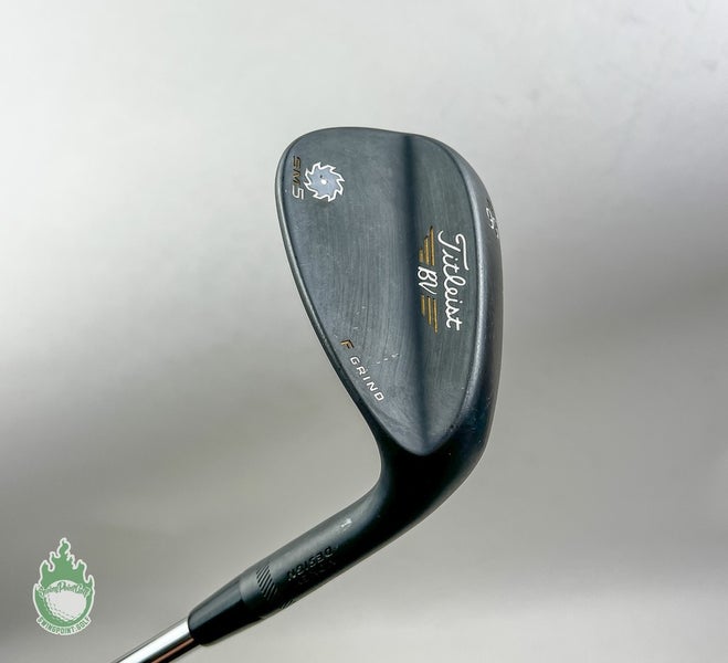 Used Titleist Vokey SM5 F Grind Steel Jet Black Wedge 56*-14 Wedge Flex Steel