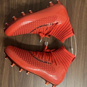 Under Armour Men's Highlight 2 MC Knit 'Red' Football Cleat 3027304-600 Size 8
