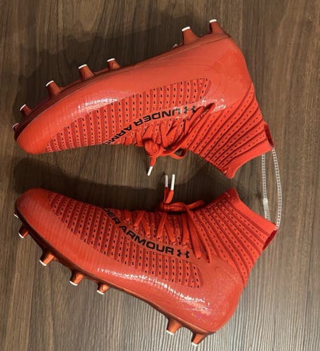 Under Armour Men's Highlight 2 MC Knit 'Red' Football Cleat 3027304-600 Size 9.5