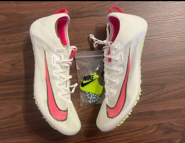 Nike Zoom SuperFly Elite 2 Sail Pink Track Spikes Men's Size 12.5 CD4382-101 New
