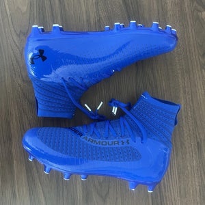 Under Armour Highlight 2 MC Men’s Sz 11.5 Knit Football Cleats 3027304-400 Blues