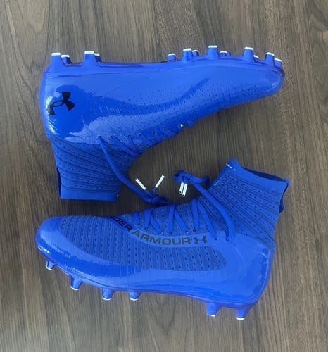 Under Armour Highlight 2 MC Men’s Sz 11.5 Knit Football Cleats 3027304-400 Blues