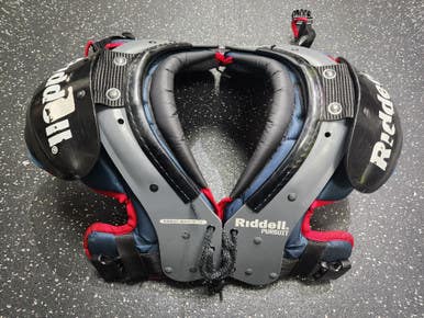 Used Riddell PURSUIT FB Shoulder Pads Grey MD 11849-S000032640