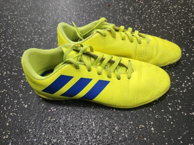 Used Adidas Soccer Indoor Shoes Yellow Junior 05.5 11849-S000032634