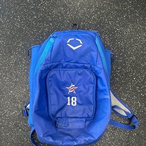 Used Evoshield BACKPACK BB/SB Player Carry Bag Royal Blue 11849-S000032607