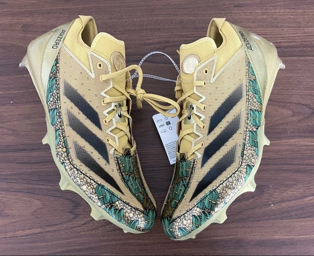 adidas Adizero Electric X Scrooge McDuck Gold Football Cleats IE6557 Size 14