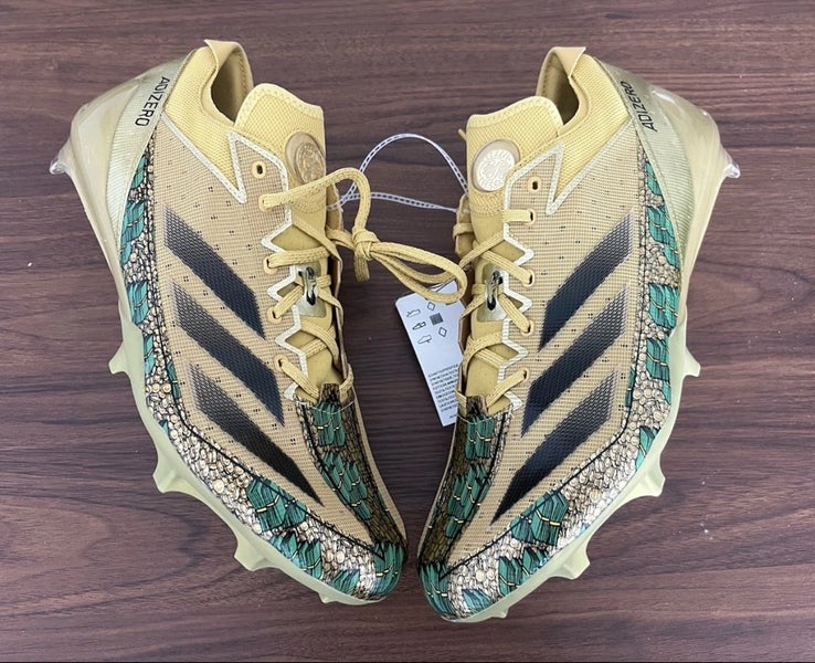 adidas Adizero Electric X Scrooge McDuck Gold Football Cleats IE6557 Size 14