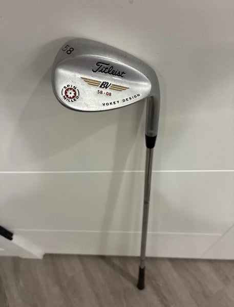 TITLEIST VOKEY SPIN MILLED RED SAW BV DESIGN 58* 08 BOUNCE MENS RH STEEL WEDGE