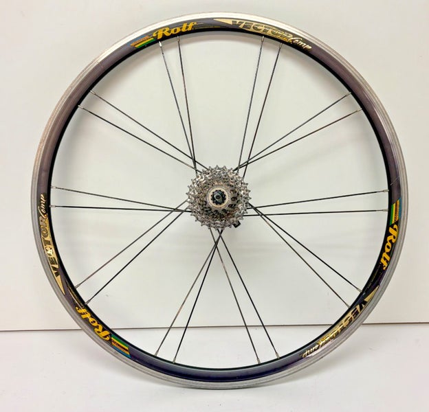 Rolf Vector Comp 9-Speed 20-Bladed Spoke Aero Black Aluminum 700C Rear Wheel