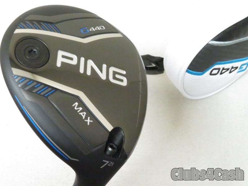 PING G440 MAX Fairway 21  7 Wood TOUR 2.0 Chrome 75 Stiff Flex +Cover  MINT