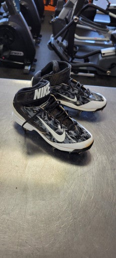 Used Nike HUARCHE 8.5 METAL BB/SB Cleats Black Senior 8.5 11497-S000152878