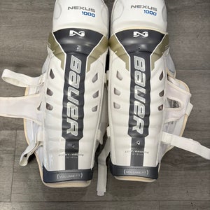 New Senior Bauer Nexus 1000 16" Shin Pads Pro Stock