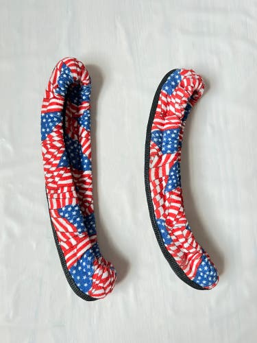 Blade covers American flag  TuffTerrys Ice Hockey Figure Skate Large