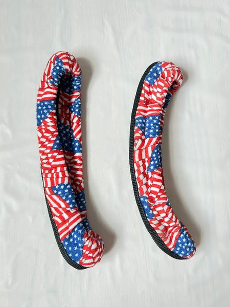 Blade covers American flag  TuffTerrys Ice Hockey Figure Skate Large