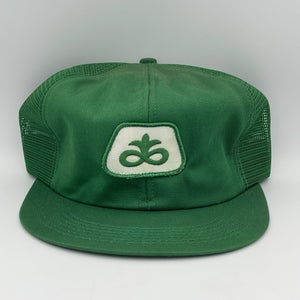 Pioneer Seeds Vintage K Products Green Mesh Hat Farming Snapback USA Trucker Cap