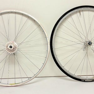 Vintage Mavic 195 7-Spd 32-Spoke Aluminum 700C Wheelset Shimano RX100 Hubs +Tire