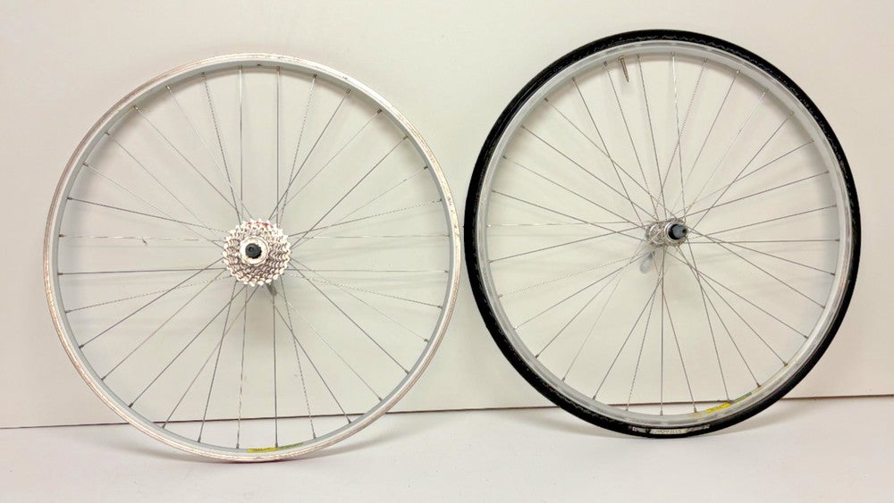 Vintage Mavic 195 7-Spd 32-Spoke Aluminum 700C Wheelset Shimano RX100 Hubs +Tire