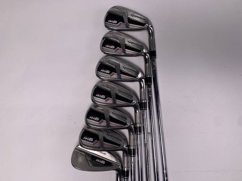 TaylorMade M6 Iron Set 5-PW+GW KBS Max 85g Stiff Steel Mens RH +1/2''