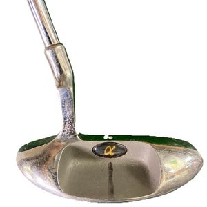 Alpha Golf Silver Diamond Stainless Blade Putter RH 33" Steel Nice Wrap Grip