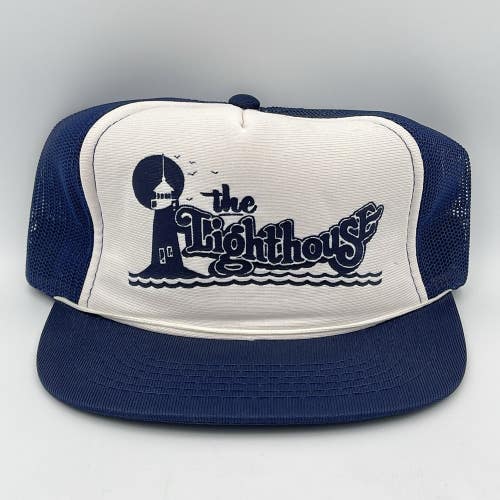Vintage The Lighthouse Snapback Trucker Hat Cap Rare 1980s