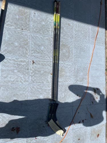 3 *Broken* Senior Warrior Right Handed Hockey Stick P92 Pro Stock