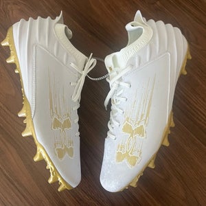 Under Armour Mens Blur Smoke Suede 2.0 MC Football Cleats 3027978-100 Sz 8 New