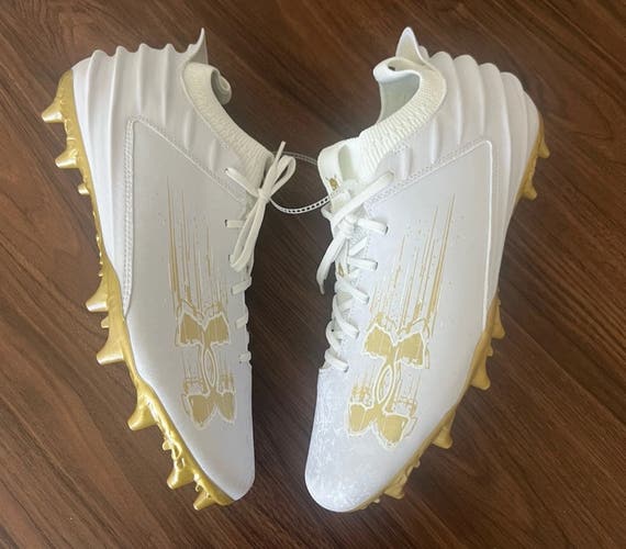 Under Armour Mens Blur Smoke Suede 2.0 MC Football Cleats 3027978-100 Sz 8 New