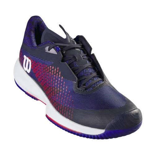 *NIB* MEN'S WILSON KAOS SWIFT 1.5 TENNIS SHOES (NAVY BLAZER/INFRARED) #WRS331000