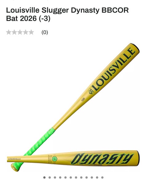 2026 Louisville Slugger Dynasty Alloy BBCOR Certified Bat (-3) 28 oz 31" (New)