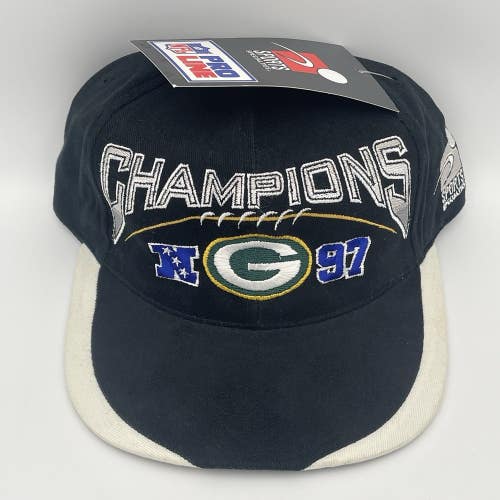 Vintage 1997 Green Bay Packers NFC Champions Sports Specialties Snapback Hat Cap