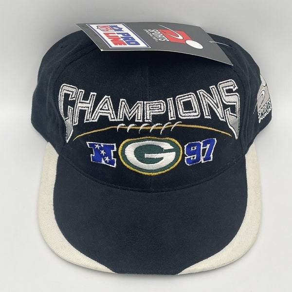 Vintage 1997 Green Bay Packers NFC Champions Sports Specialties Snapback Hat Cap