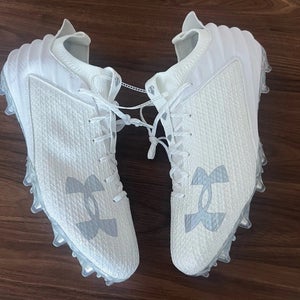 Under Armour Blur 2 MC VVS Football Cleats Mens Size 15 3027309-100 White