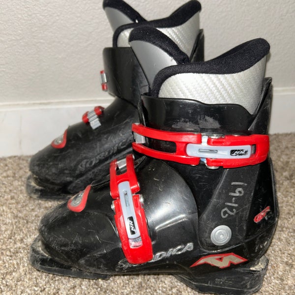 Nordica GP T2 Kids Ski Boots Mondo 19.5 - Kids Size 13 - 230mm
