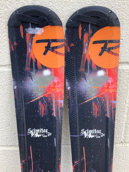 Used Kid's Rossignol Scimitar 120 cm Skis | Xelium Bindings | Max DIN 4.5